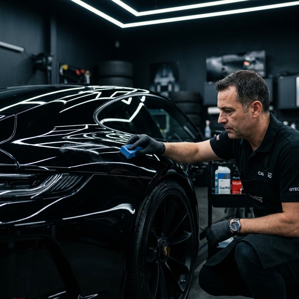 Ceramic coating application